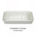 Noda Horo Enamel Nestable Meal Prep Baking Tray No.6 - White Series-Kiichin - The #1 Place for Japanese Goods in Your Hand!