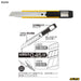 Olfa 203B Universal M Thick Cutter-Kiichin - The #1 Place for Japanese Goods in Your Hand!