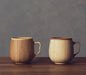 Riveret Cafe Au Lait Mug Cup Set - 350ml, Japan, Dishwasher Safe, White/Brown-Kiichin - The #1 Place for Japanese Goods in Your Hand!