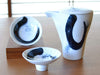 Arita Ware Pottery Market Sake Set - 1 Bottle & 2 Cups, Ryumon Ceramic, Made In Japan-Kiichin - The #1 Place for Japanese Goods in Your Hand!