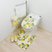 Senko Japan Yellow Toilet Mat - 60X60Cm - Made in Japan-Kiichin - The #1 Place for Japanese Goods in Your Hand!