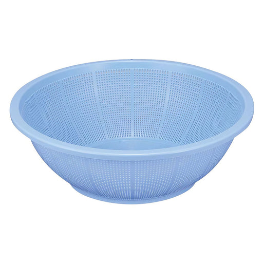 Blue 38cm Shinkigosei Plastic Shallow Strainer - Efficient Kitchen Tool-Kiichin - The #1 Place for Japanese Goods in Your Hand!