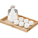 Sxrc 9-Piece Japanese Sake Set - Warming Bowl, Tokkuri, 6 Cups, Tray, Whiskey Bottle Barware-Kiichin - The #1 Place for Japanese Goods in Your Hand!