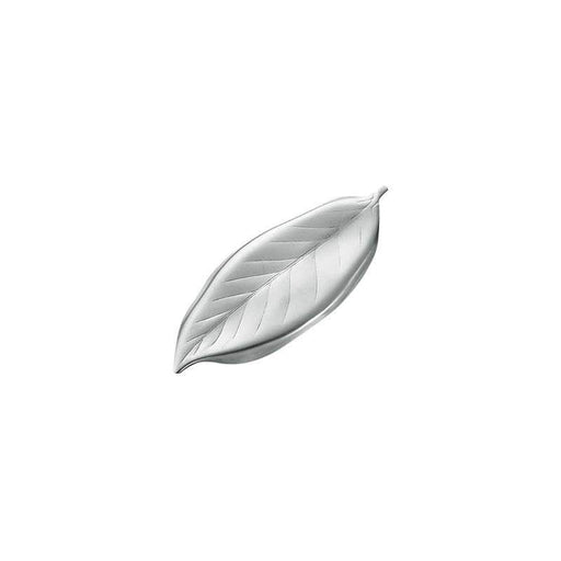 Tsubame Shinko Stainless Steel Leaf-Shaped Cutlery Rest - Elegant Silver Holder-Kiichin - The #1 Place for Japanese Goods in Your Hand!