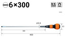 Vessel Japan Ball Grip Driver - Super Long Size 6X300 - 220 Priority-Kiichin - The #1 Place for Japanese Goods in Your Hand!