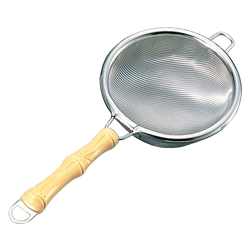 Wada Stainless Steel Tea Strainer with Bamboo Handle-Kiichin - The #1 Place for Japanese Goods in Your Hand!