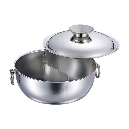 Wadasuke 30cm Stainless Steel Induction Shabu Shabu Hot Pot-Kiichin - The #1 Place for Japanese Goods in Your Hand!