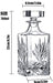 Dtkmkj Crystal Glass Whiskey Decanter Set with Glass Closure - Color E-Kiichin - The #1 Place for Japanese Goods in Your Hand!