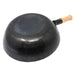 Yamada 30cm Round Bottom Wok with Wooden Handle - 1.2mm Thickness-Kiichin - The #1 Place for Japanese Goods in Your Hand!