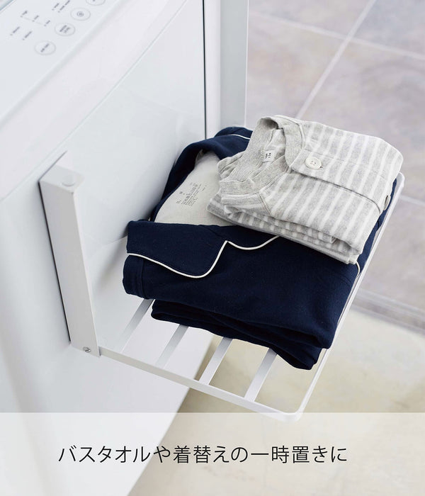 Yamazaki Industrial Folding Shelf - White, Japan - 41X27X25.5Cm - Space Saving Rack-Kiichin - The #1 Place for Japanese Goods in Your Hand!