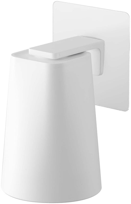 Yamazaki Industrial Film Hook Tumbler - White, 7x7x9.5cm - Made in Japan-Kiichin - The #1 Place for Japanese Goods in Your Hand!