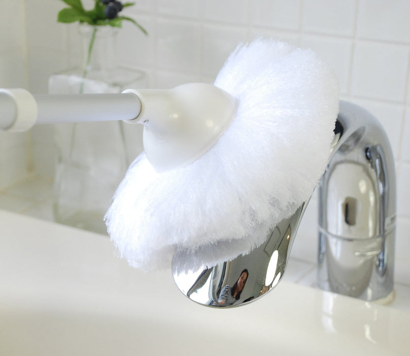Yamazaki Sangyo Japan Bath Brush Telescopic Antibacterial White 174966-Kiichin - The #1 Place for Japanese Goods in Your Hand!
