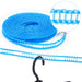 Yoooo Travel Hanger Set - Portable, Foldable, Lightweight - 12 Pcs, 1 Laundry Rope, 24 Pinches - 6 Colors - For Travel & Business Trips, Laundry Drying - Japan-Kiichin - The #1 Place for Japanese Goods in Your Hand!