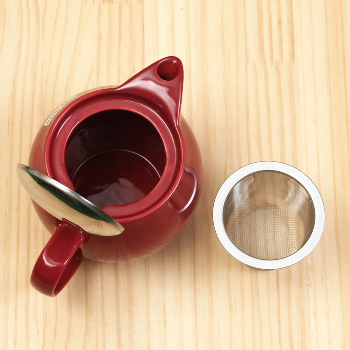 Zero Japan Burgundy Universal Teapot - 450ml Capacity-Kiichin - The #1 Place for Japanese Goods in Your Hand!