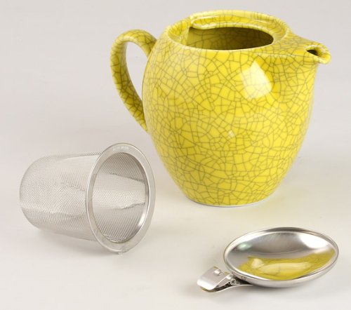 Zero Japan 4-Person Teapot - Sky Crackle Yellow - Made in Japan-Kiichin - The #1 Place for Japanese Goods in Your Hand!
